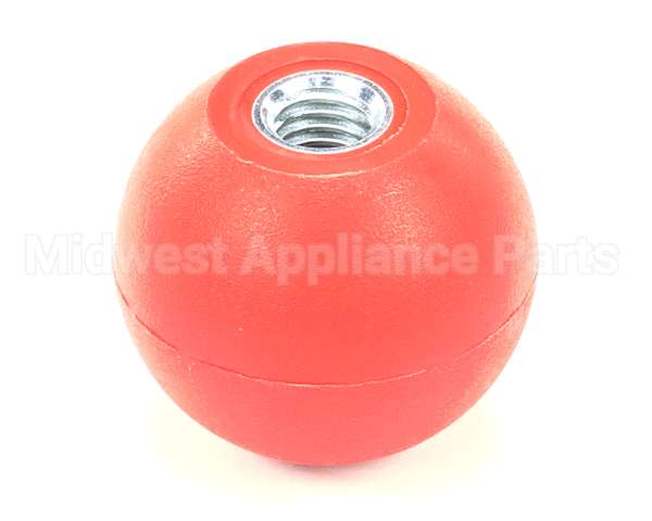 K0203 Bki Knob, Red, Spherical, 1.88 Dia., .500-13
