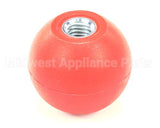 K0203 Bki Knob, Red, Spherical, 1.88 Dia., .500-13