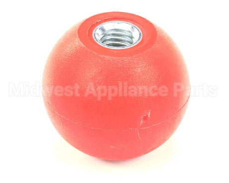 K0203 Bki Knob, Red, Spherical, 1.88 Dia., .500-13