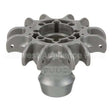K101001-6-SIL-1M Compatible Tuuci Bottom Hub Silver Polymr 6 Positions, Manual Lift