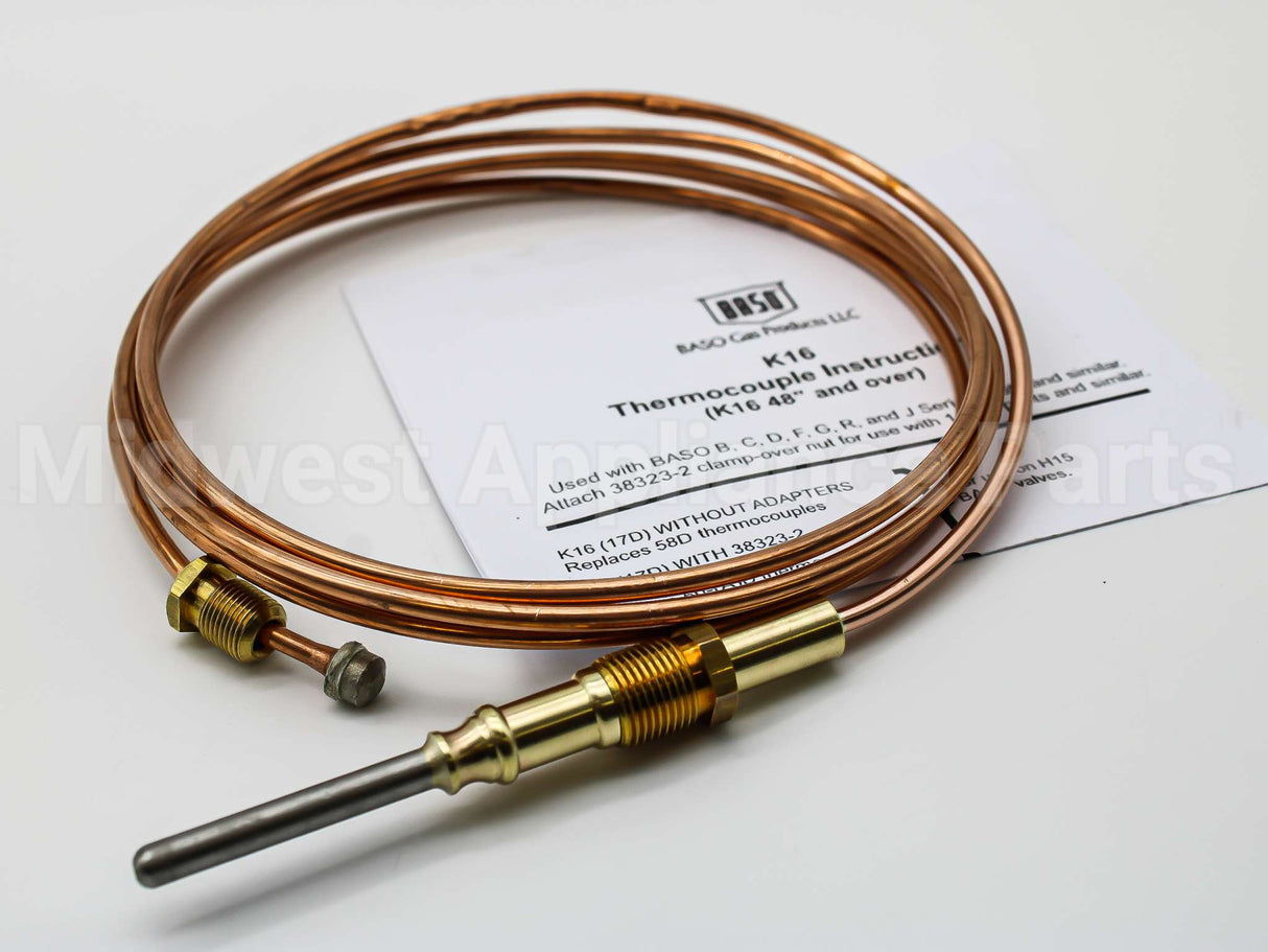 K16BA-72 Baso Gas Products Husky 72" Tcouple, Screw-In