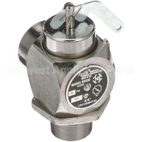 KE54941-2 Compatible Cleveland Valve, Steam Safety - 3/4", 50 Psi