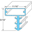 KLP25567-1075 Compatible Kolpak Door Gasket - 36-1/4" X 79"