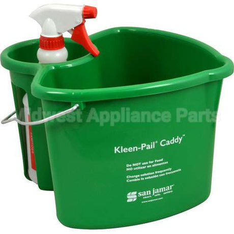 KP500 Compatible San Jamar 4Qt Kleen-Pail Caddy With 24 Oz Bottle