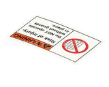 L316 Edlund Label, Warning, 1.25 X 2.5 (Vm