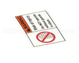 L316 Edlund Label, Warning, 1.25 X 2.5 (Vm