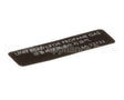 LA-23733 Alto Shaam Labels,Ready Propane Gas,Esg