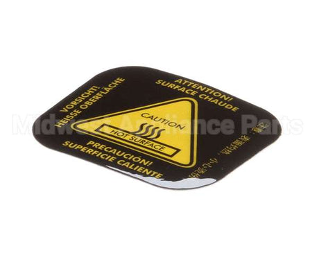 LA-3087 Alto Shaam Label,Caution,Hot,Warning