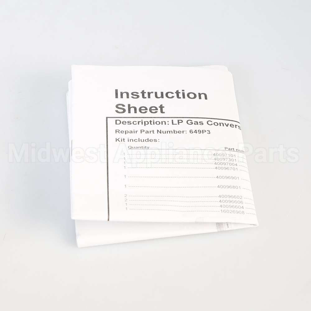 LPK1 Whirlpool Lp Gas Conv Kit Single P