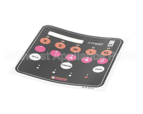 M-06-581-6-SP Sure Shot-Ac Dispensing Front Decal