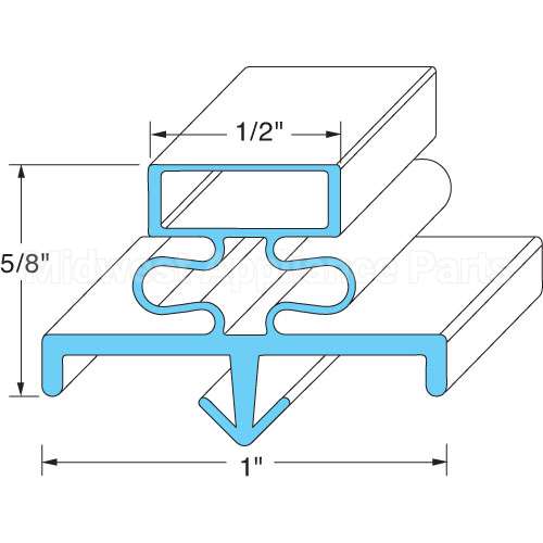MCC14498 Compatible Delfield Door Gasket 20-1/2" X 25-1/2"