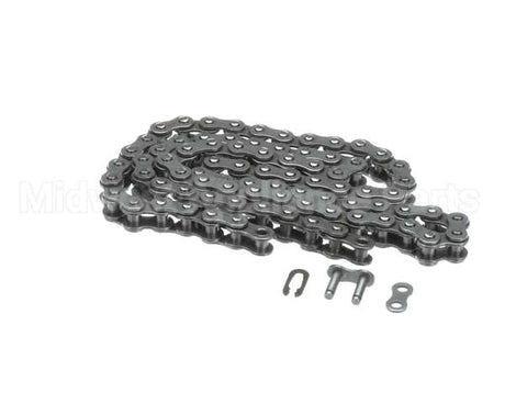 ME61-0058 Hot Rocks Oven Riveted Roller Chain #35 82 Link In Tota