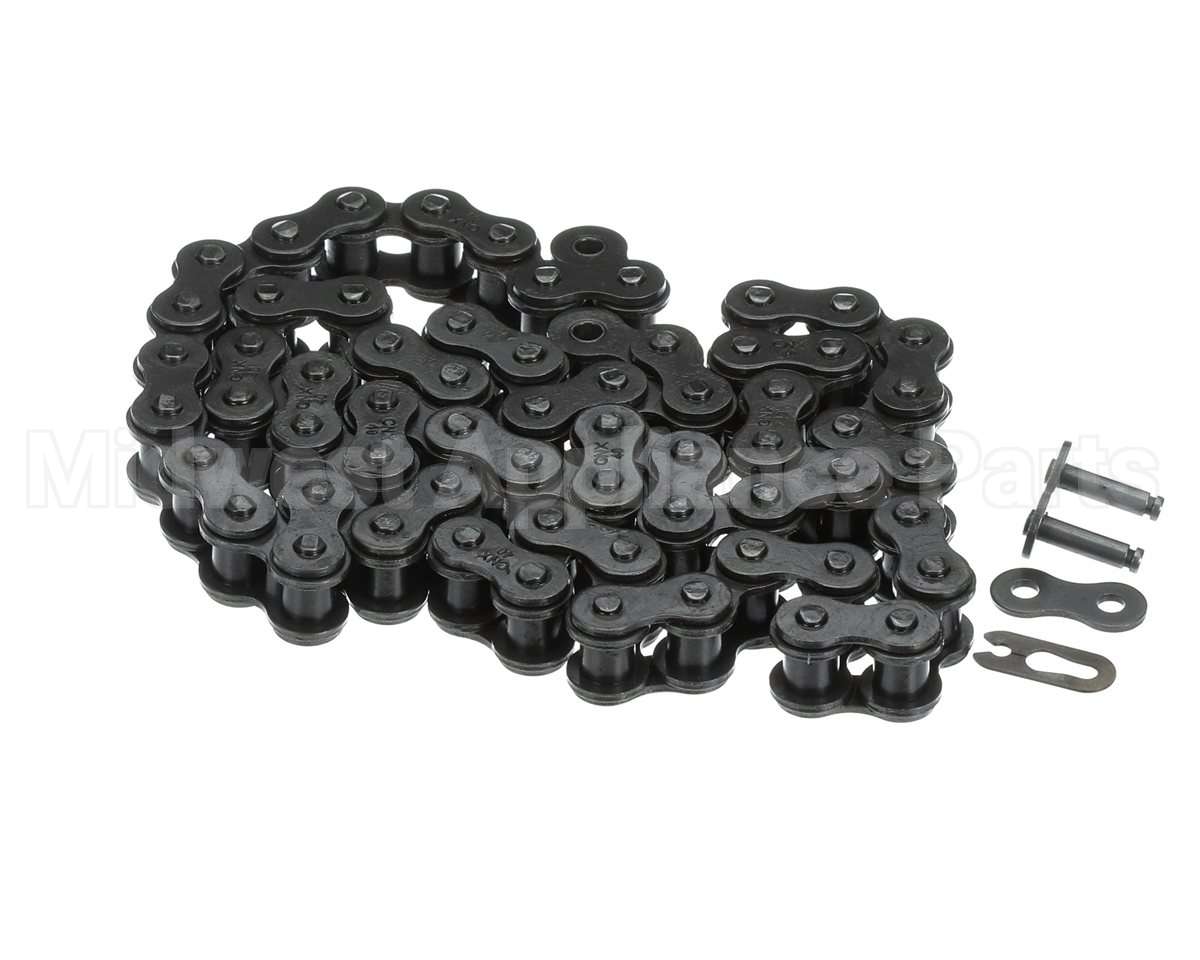 ME61-0060 Hot Rocks Oven Riveted Roller Chain #40 64 Link In Tota
