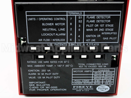 MEC120 Fireye 120V Micro M Chasis