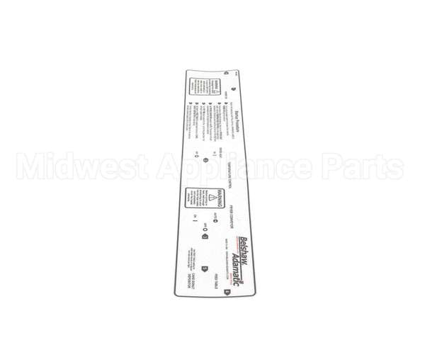 MK-9002 Belshaw Label; Startup Procedure Label For Mk Un