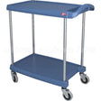 MY1627-24BU Compatible Intermetro Cart, Utility, 2 Shelf, Blue