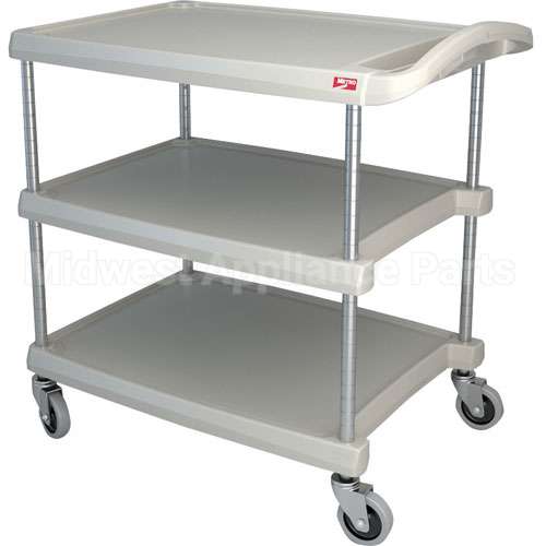 MY2030-34G Compatible Intermetro Cart, Utility, 3 Shelf, Gray