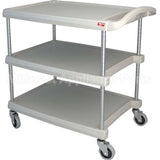 MY2030-34G Compatible Intermetro Cart, Utility, 3 Shelf, Gray