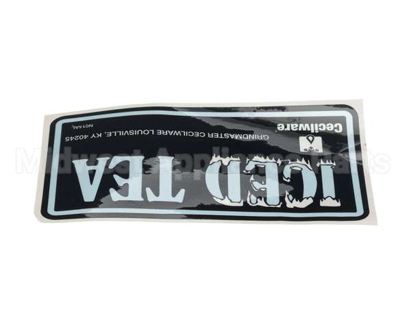 N014AL Grindmaster Cecilware Label Iced Tea - S3/5/10