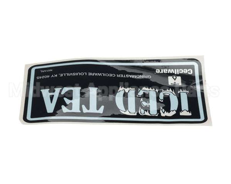 N014AL Grindmaster Cecilware Label Iced Tea - S3/5/10