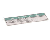 N0165 Bki Decal, Notice Lost Manual