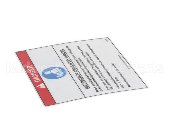 N0176 Bki Decal, Instr Safety Manual