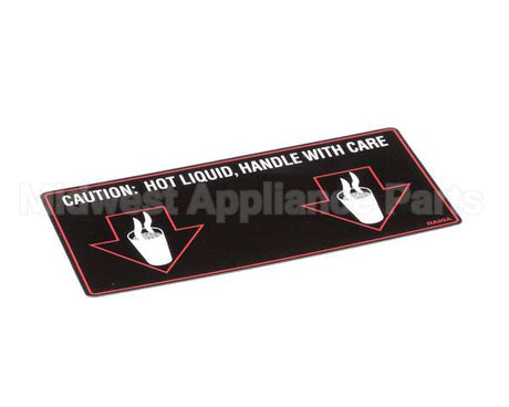 NA89AL Grindmaster Cecilware Label Hot Liquid-Gb2D/M/K