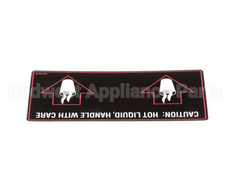 NA89AL Grindmaster Cecilware Label Hot Liquid-Gb2D/M/K