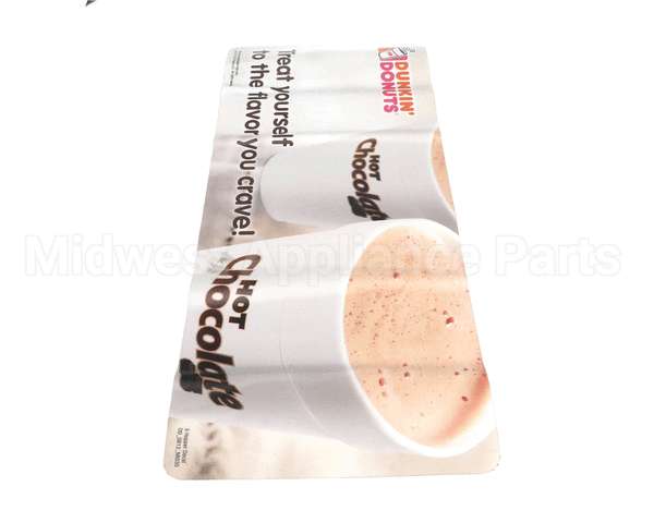 NS65AL Grindmaster Cecilware Label, Dunkin Upper Door