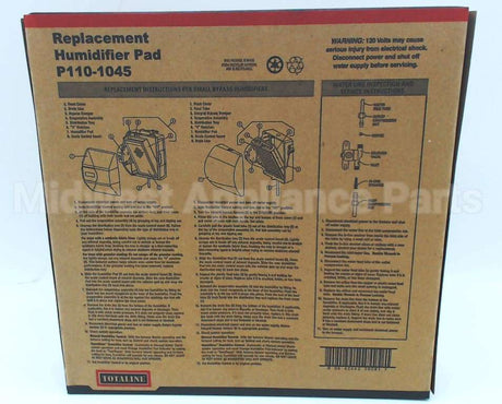 P110-1045 Carrier Humidifier Pad 9 1/2" X 10"