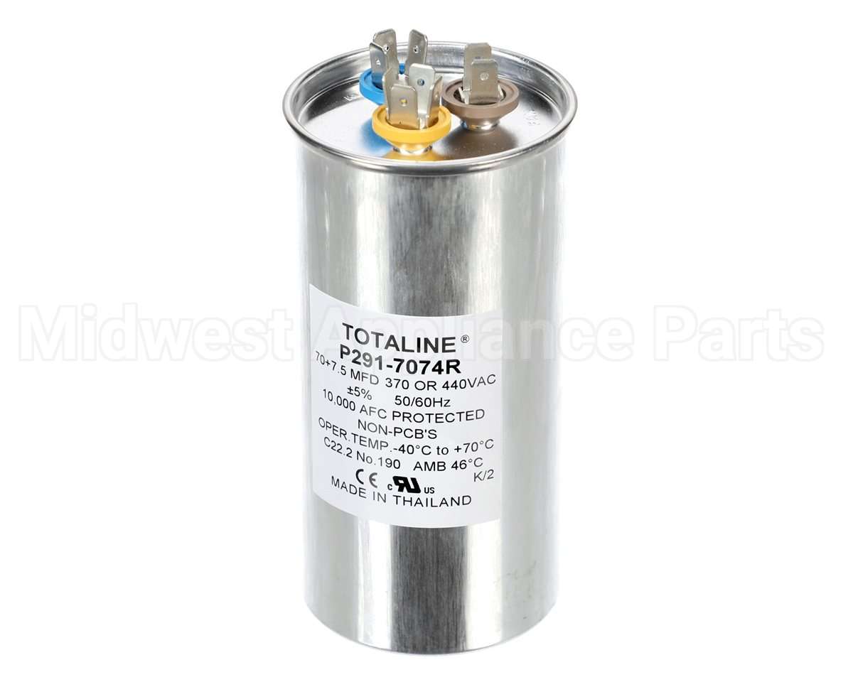 P291-7074R Bryant Payne Run Cap Rnd 440V 70/7.5 Mfd