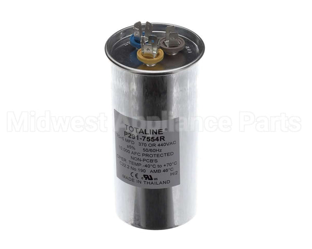 P291-7554R Bryant Payne Dual Capac 75/5 Mfd 440V Round