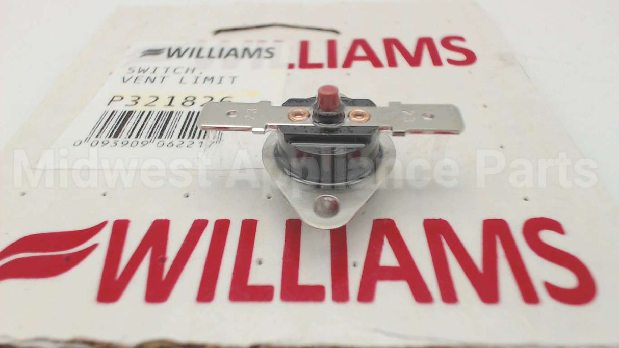 P321826 Williams Comfort Products Vent Limit Switch