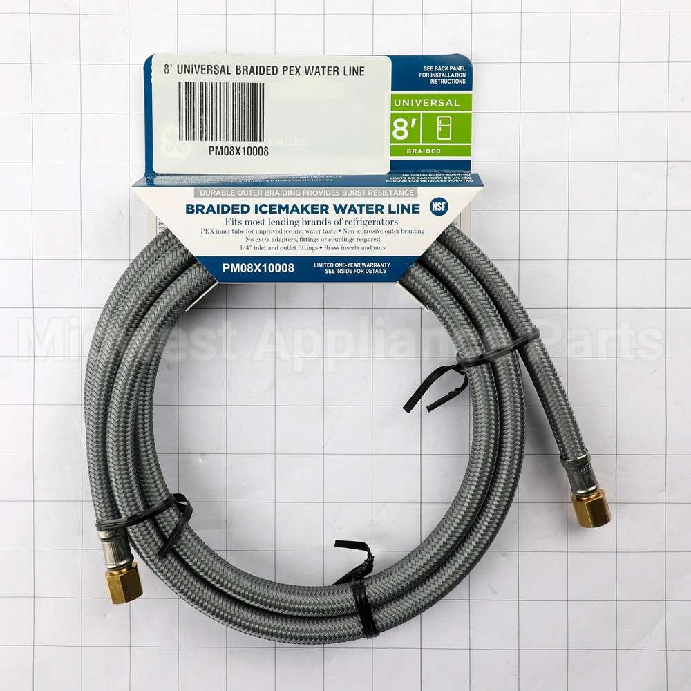 PM08X10008 GE 8' Universal Braided Pex Water Line