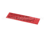 PP10426 Pitco Label,Gas Notice Cvrsn Lp