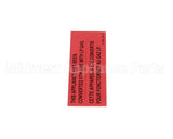 PP10426 Pitco Label,Gas Notice Cvrsn Lp