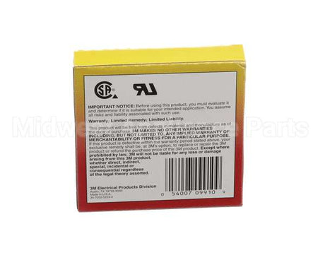PP10775 Pitco Tape,Electrical Ht Res Wht 3/4