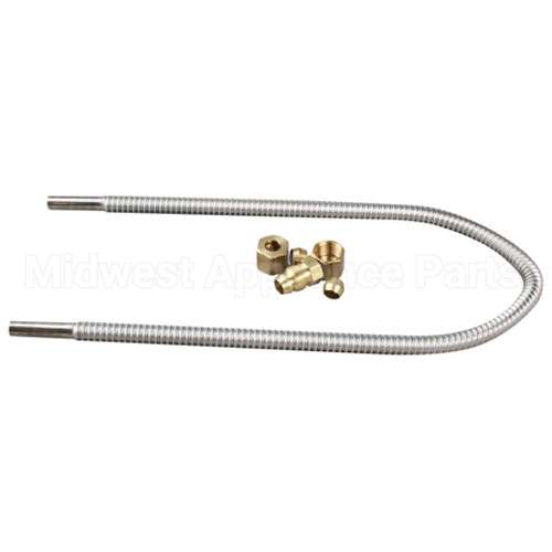 PT60119001 Compatible Pitco Flex Tube Kit 1/4" X 18 "