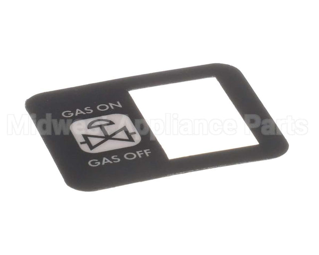 R10657 Blodgett Decal, Manual Gas Switch
