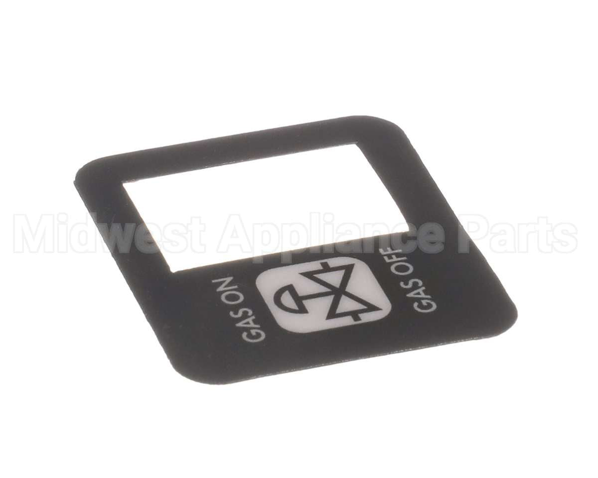 R10657 Blodgett Decal, Manual Gas Switch