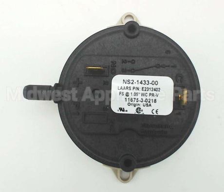 R2076600 Laars Heating Systems Pressure Switch 1.05"Wc,Pr-V