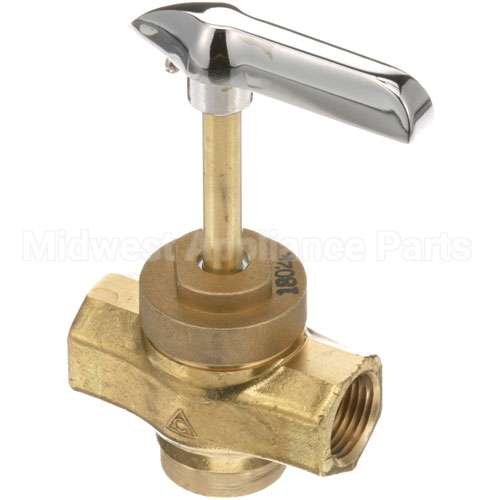R3024X Compatible Bakers Pride Valve With Handle 1/2 Fpt X 1/2 Fpt