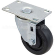 RBMD3600L4 Compatible Rubbermaid Caster, Plate(3"Od, Swvl, Black)