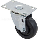 RBMD3600L4 Compatible Rubbermaid Caster, Plate(3"Od, Swvl, Black)