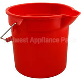 RBMDFG261400RED Compatible Rubbermaid Bucket 14 Qt, 12"Od, Red