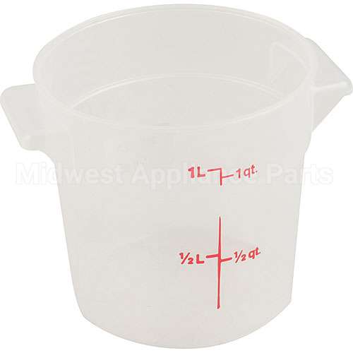 RFS1PP190 Compatible Cambro Container-Soft Rd 1 Qt Semi-Clr