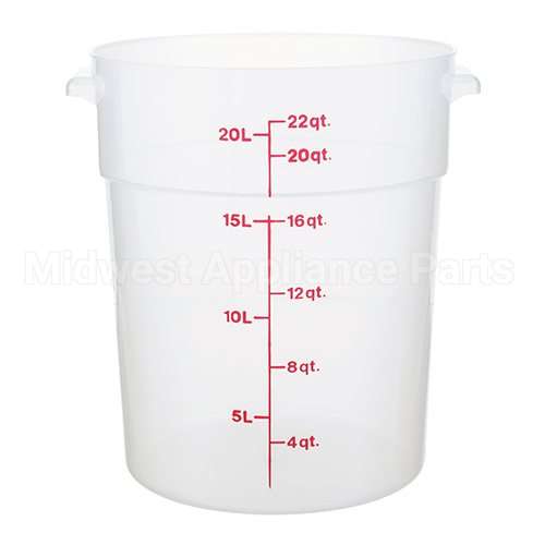 RFS22PP190 Compatible Midwest Appliance Parts Container Soft Rd 22Qt Semi-Clr