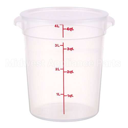 RFS4PPSW3190 Compatible Cambro 4 Quart Round Translucent