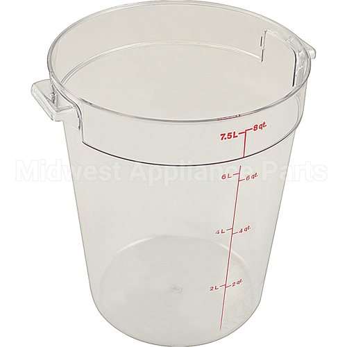 RFSCW8135 Compatible Midwest Appliance Parts Container Clear Rd 8Qt