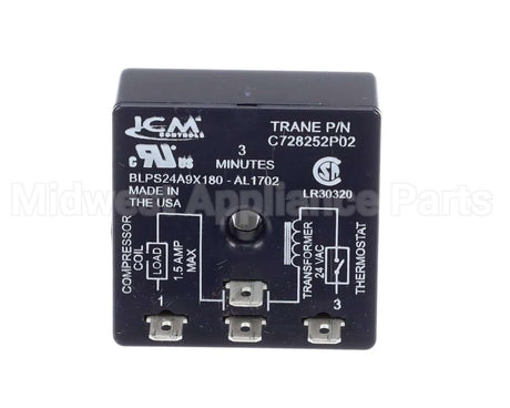 RLY1634 Trane 24V .5A 3Min Time Delay Relay
